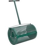 vidaXL Kompost-Streuer Grün Ø40x60 cm Stahl mit gleichmäßiger Verteilung