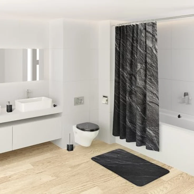 Sanilo WC Sitz Granit, stabiler Toilettendeckel aus bruchfestem Holz mit antibakterieller Oberfläche – Bild 10