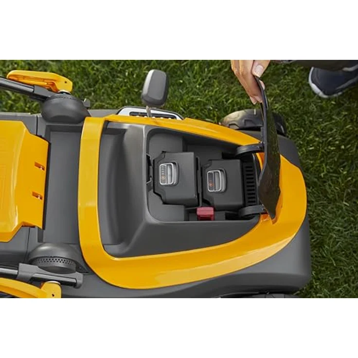 Stiga Collector 136e & GT 100e, Akku-Rasenmäher und Akku-Rasentrimmer Set mit 2x 20V 2Ah Akkus, 34 cm Schnittbreite, kabellos, abgasfrei – Bild 4