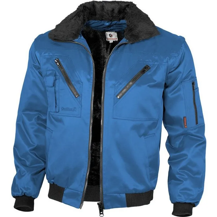QUALITEX HIGH QUALITY WORKWEAR Pilotenjacke klassische 4-in-1 Arbeitsjacke aus Mischgewebe - ideale Übergangsjacke (1-St) mit 7 Taschen - Blickdicht - Strapazierfähig - Wärmend - Waschbar, in verschiedenen Farben