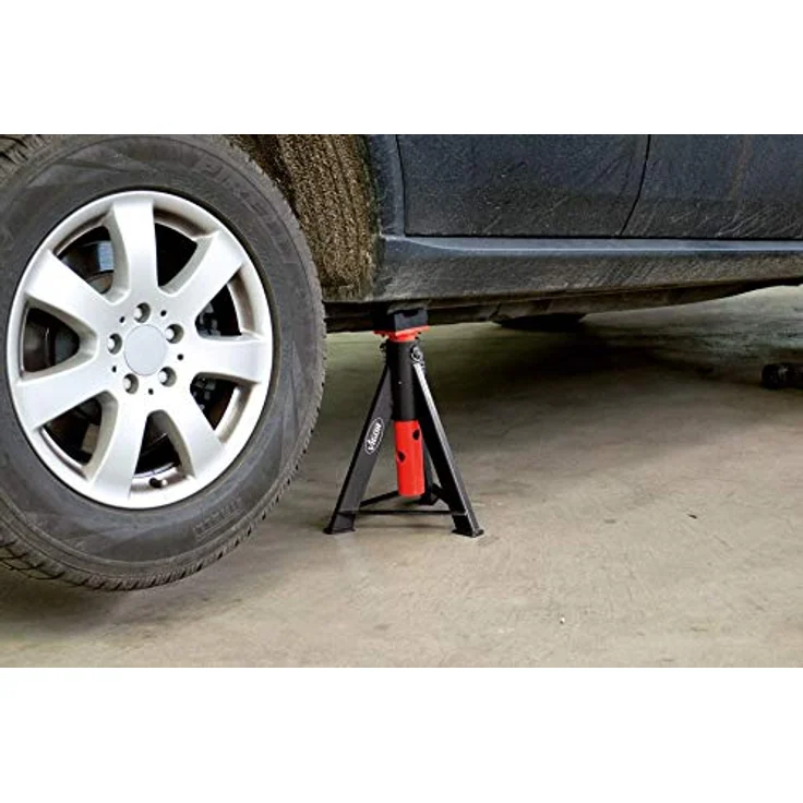 Vigor Unterstellbock-Satz V2648, 6 t, min. Höhe 370 mm, max. Höhe 575 mm, 2 Werkzeuge, Gewicht 11,0 kg – Bild 3