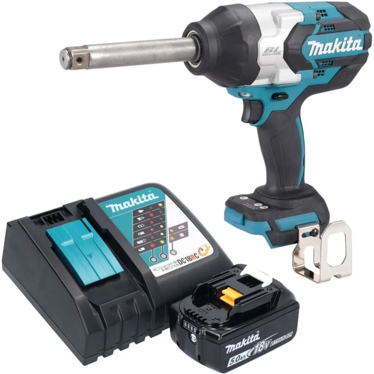 Makita DTW 1005 RT1, Akku Schlagschrauber 18 V mit 1360 Nm, 3/4' Brushless, inkl. 1x 5,0 Ah Akku und Ladegerät