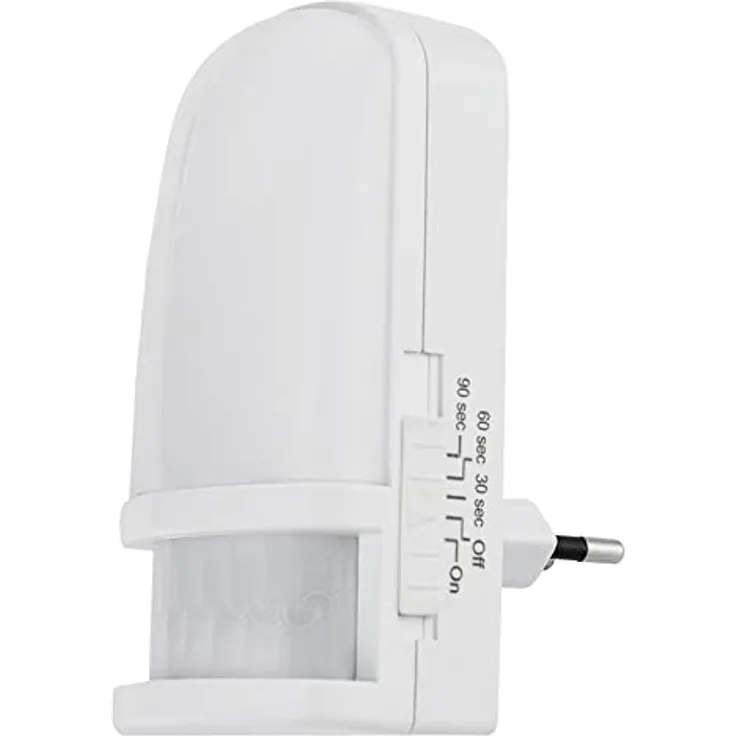 ChiliTec LED Nachtlicht Steckdose mit Bewegungsmelder - Energiesparend mit Zeit- und Moduseinstellungen, Warmweiß