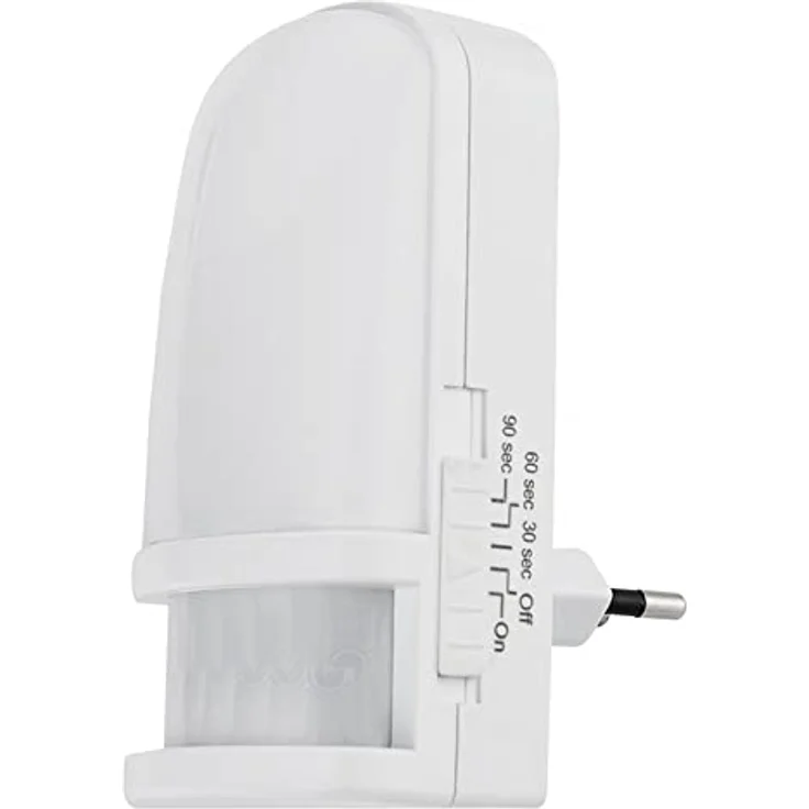 ChiliTec LED Nachtlicht Steckdose mit Bewegungsmelder - Energiesparend mit Zeit- und Moduseinstellungen, Warmweiß – Bild 1