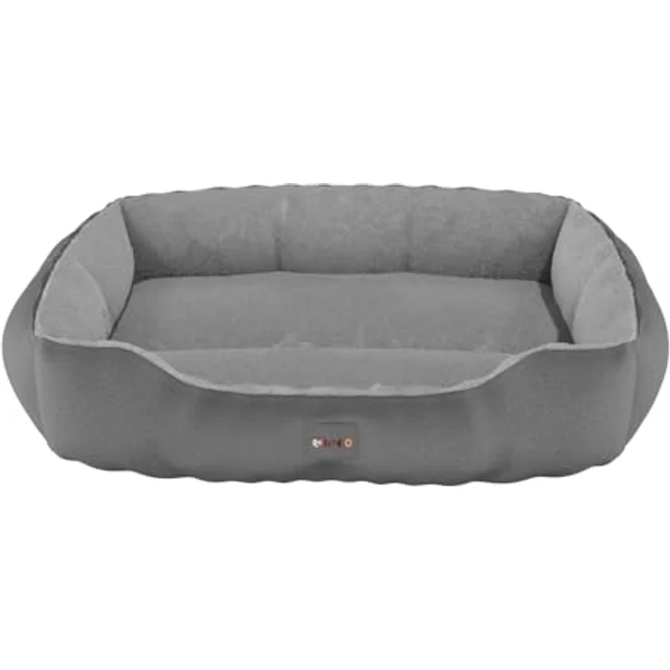 BENNO Hundebett SAMMY 65x50x16 cm, quadratisch, rutschfest, waschbar, Polyester, inklusive Kauknochen – Bild 6