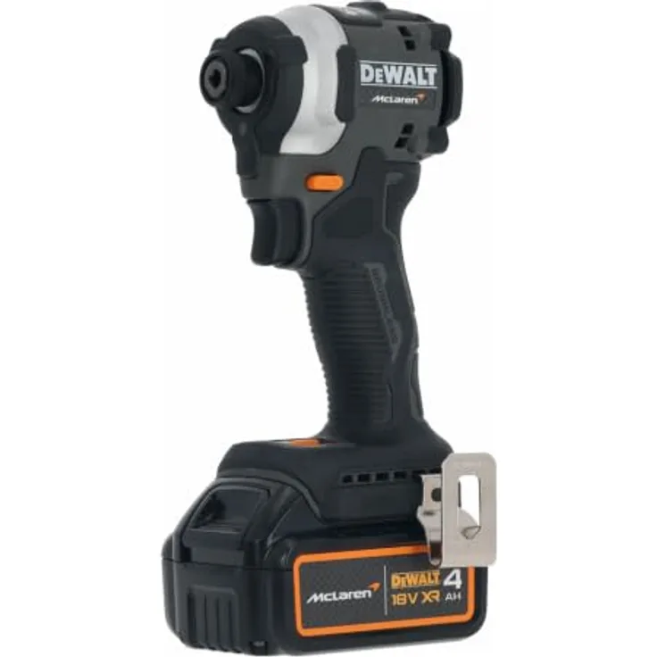 Dewalt DCF85MM2T-QW Akku-Schlagschrauber 18V, 4Ah, McLaren Edition, über 200 Nm Drehmoment, kompaktes Design, robuster Aluminium-Gehäuse  