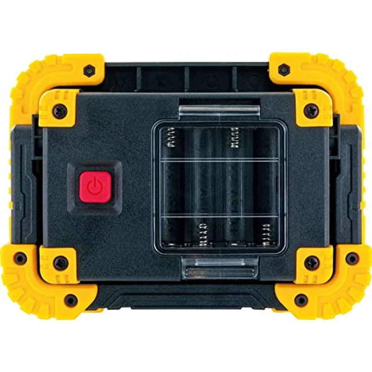 Schwaiger Multifunktionsstrahler, spritzwassergeschützt mit COB-LED, robust, Schwarz/Gelb – Bild 6