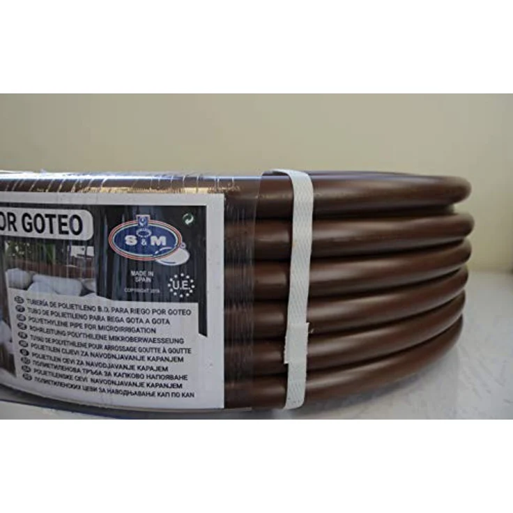 S & M 544316 Rohr, 16 mm, mit integriertem Top, 0.33 m x 100 m, braun Bewässerungszubehör – Bild 6