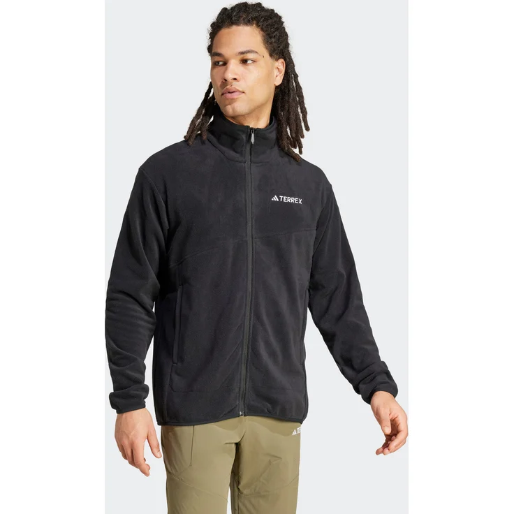 adidas TERREX Fleecejacke MT FZ FLEECE, Arbeitsjacke aus atmungsaktivem Polarfleece, recyceltes Material, grau – Bild 1