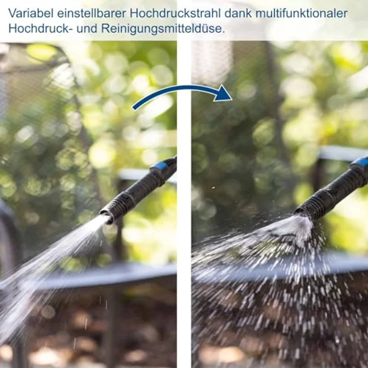 Scheppach SHD150, Elektro-Hochdruckreiniger mit 1800 W, 150 bar Maximaldruck, 420 L/h Fördermenge, 5m Hochdruckschlauch und Zubehör – Bild 6