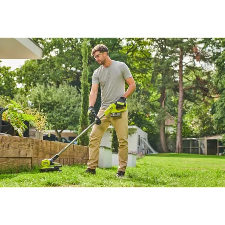 RYOBI - Kantenschneider/Kantenschneider, 18 V – Ø 33 cm – Kantenschneidefunktion mit Fußsteuerung – Ø Draht 1 x 1,65 mm Akku und Ladegerät – RY18LT33A-0 – Bild 5