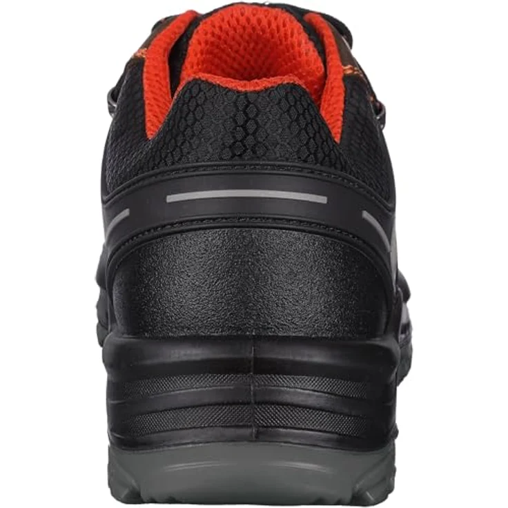 LEIBWÄCHTER L3310 Parma Halbschuh S3, braunes Crazy-Horse-Leder, Fiberglas-Zehenschutzkappe, atmungsaktives Mesh-Innenfutter, rutschhemmende PU-Laufsohle – Bild 3