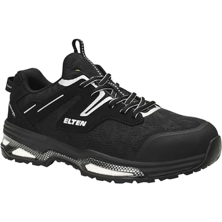 ELTEN YORK XXE black Low ESD S1P Sicherheitsschuh - Mikrofaser/Meshmaterial, Atmungsaktiv, ESD, GUMMI/EVA Sohle – Bild 1