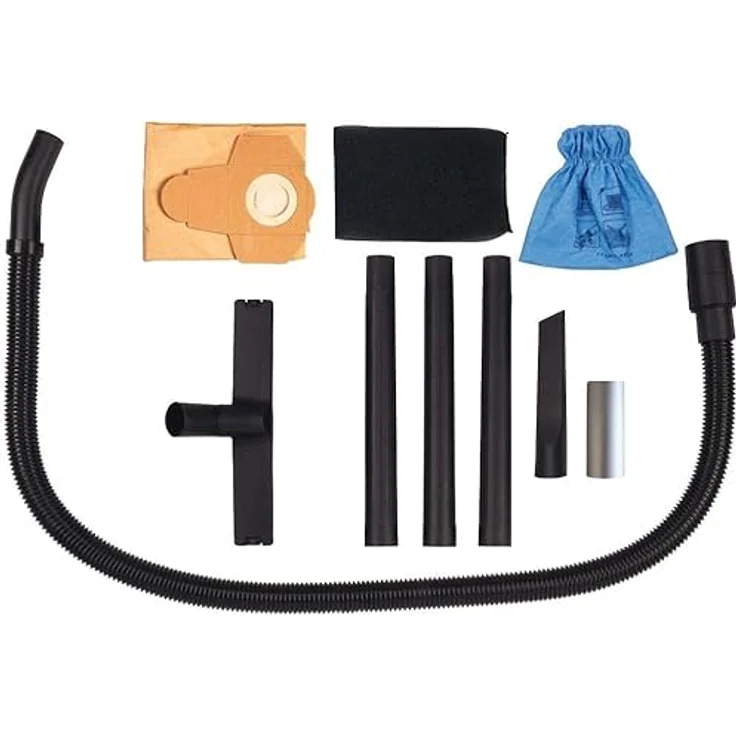 Einhell Nass-Trockensauger TC-VC 1820 S (1250 W, 20 L, Blasanschluss, Zubehörhalterung, inkl. Kombidüse Nass--Trockensaugen, Fugendüse, Plastikschlauch 1,5m, 3tlg. Plastikrohr, Schaumstofffilter) Beutel - beutellos 20 Liter – Bild 2