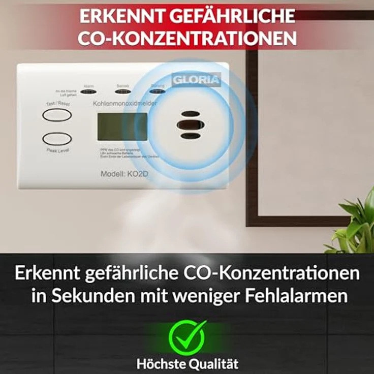 Kohlenmonoxidmelder Kidde CO-Alarm KO2D – Bild 3