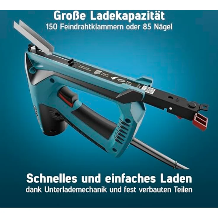 NOVUS Nagler J-120 Set, Elektrotacker mit 1800 Feindrahtklammern für präzise Befestigungen – Bild 3