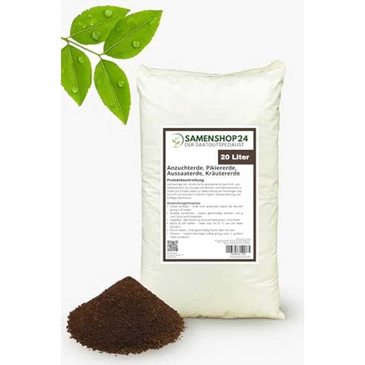 Samenshop24 Anzuchterde 20ltr (Pikiererde, Aussaaterde) Kräutererde – Bild 2