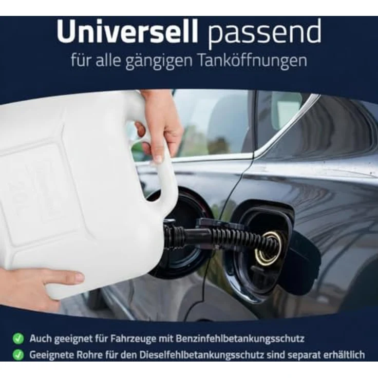 hünersdorff Kraftstoff-Kanister STANDARD 20l, UN-zugelassen für Benzin und Diesel, TÜV-geprüfte Produktion, natur – Bild 4