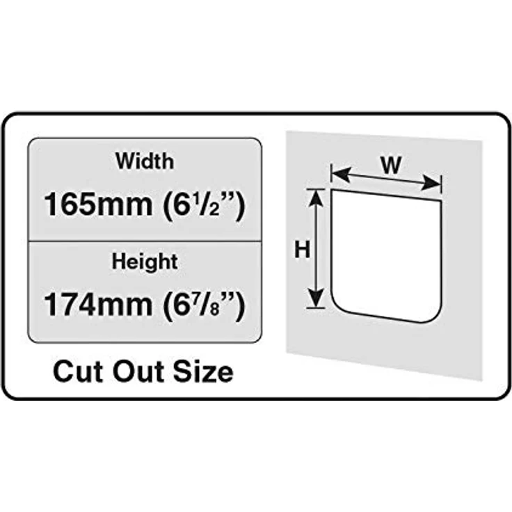 Cat Mate Katzenklappe 4-Wege-Verschluss B: 19.2 cm H: 20 cm weiss , 1er Pack – Bild 4