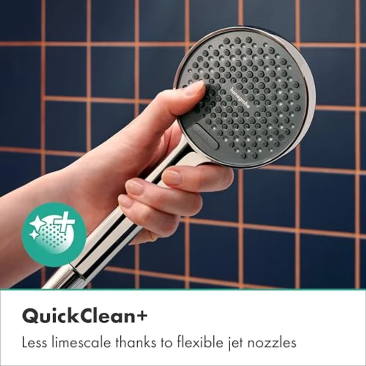 hansgrohe Select S Duschkopf, 2 Strahlarten, Chrom, Durchflussrate 7,2 l/min – Bild 5