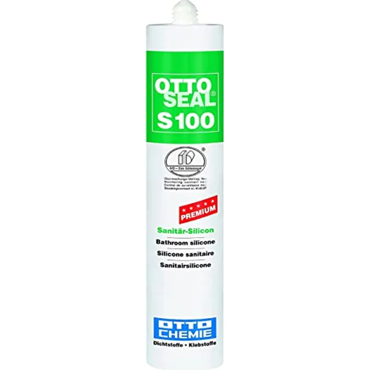 OTTOSEAL  S100 Premium-Sanitär-Silicon 300 ml - Farbauswahl Asphaltgrau C808 – Bild 2