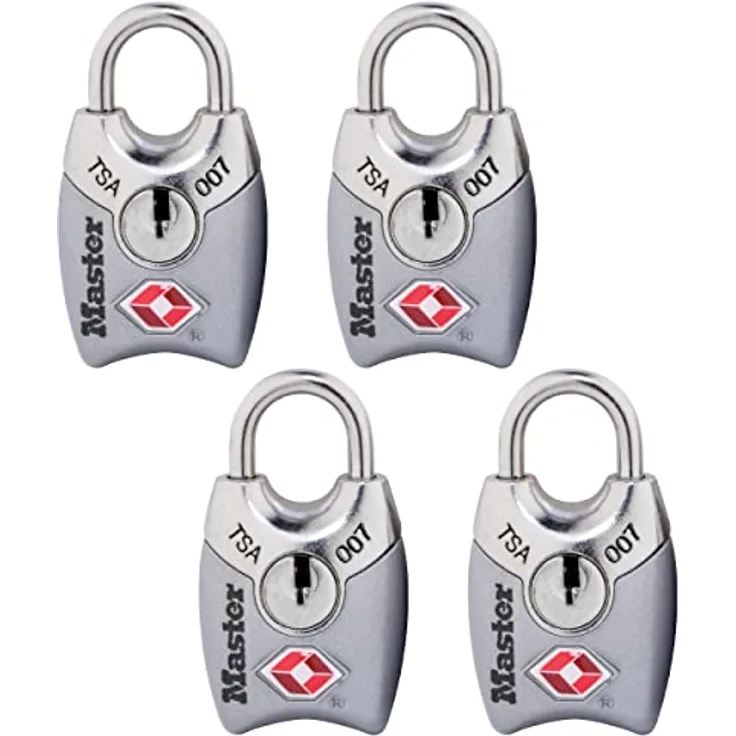 Master Lock 4689q TSA Vorhängeschlösser Schlüssel 16 akzeptiert jede Packung enthält 4, Stück, 4689Q