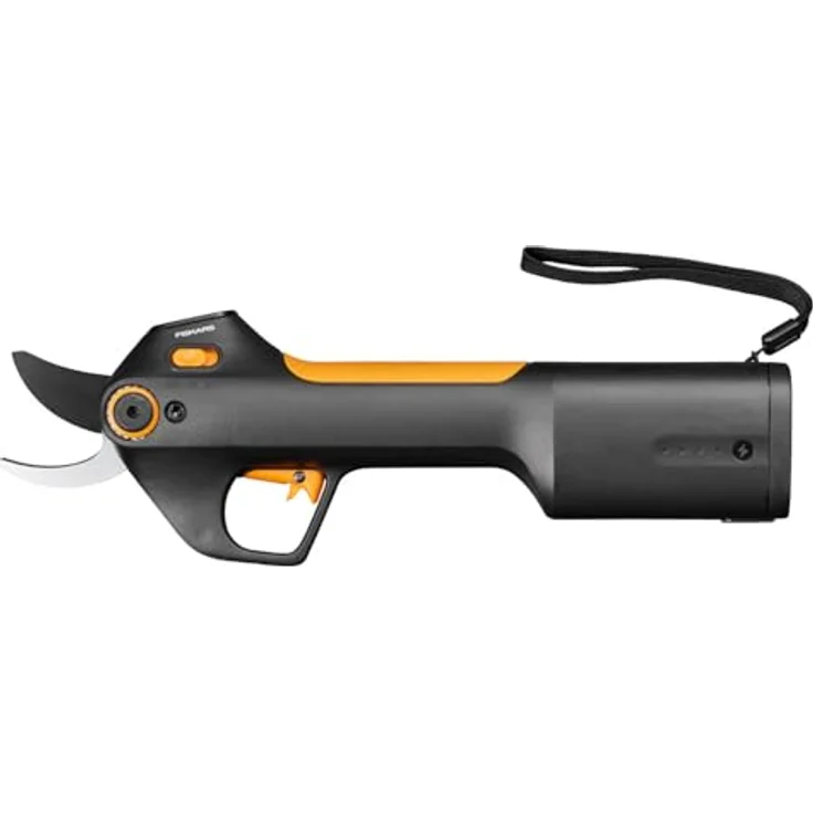 Fiskars Akku-Gartenschere M Bypass, 8V Lithium-Ionen-Akku, 2 Schneide-Modi für Äste bis Ø 25 mm, USB-C-Ladekabel, Schwarz/Orange, 1082297 – Bild 1