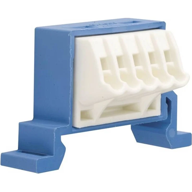 Hager VZ456N Klemme flexibel, 10er Pack, blau, für FI, QuickConnect, Hutschiene