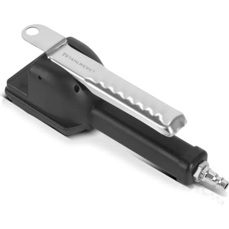 Stahlwerk Digitale Druckluft-Reifenfüllpistole DRP-18 ST, Messbereich 0-18 Bar, LCD-Display, ergonomisches Design, 590 mm Füllschlauch – Bild 6