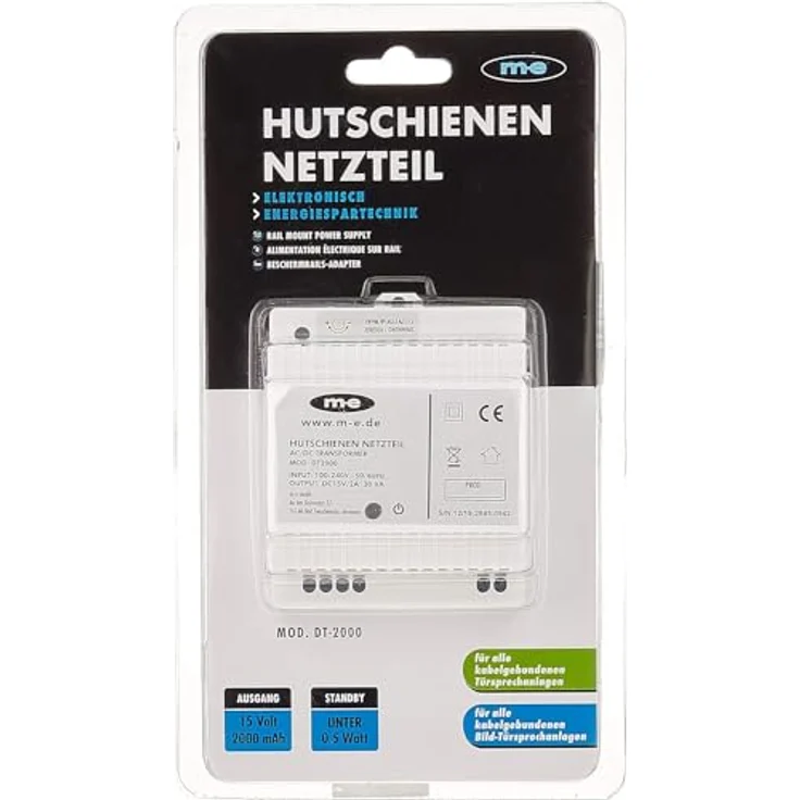 m-e dt-2000 Elektronisches Netzteil zur Befestigung auf DIN-Schienen – Bild 4