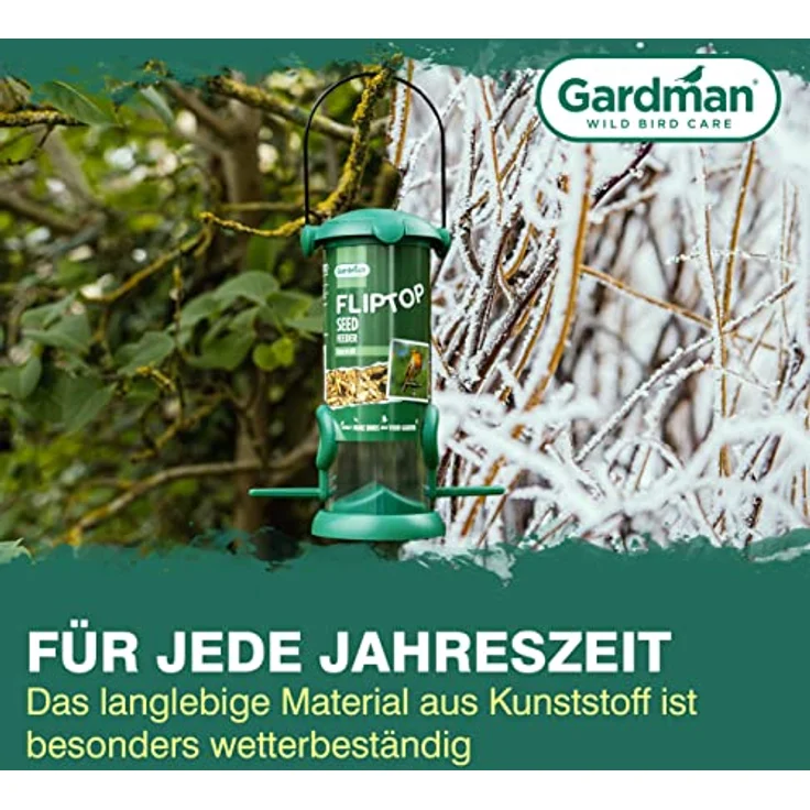 Gardman A01234 KST-Vogelfutterstation mit Deckel, 2 Plätze – Bild 5