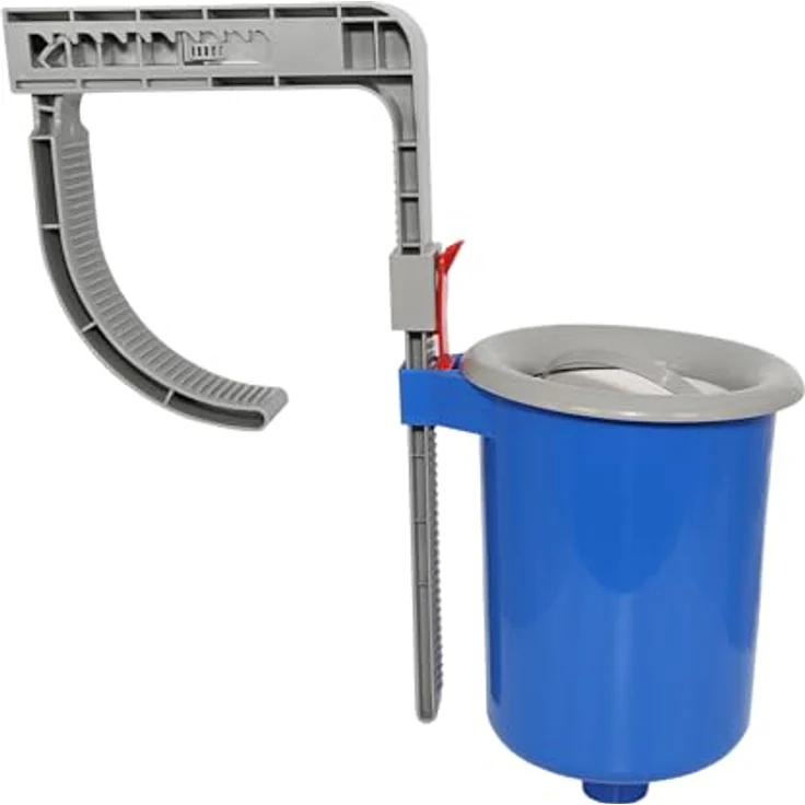 HAF Pool Einhängeskimmer Komplett Set, Oberflächenskimmer für Quick-Up und Frame Pools, blau, inkl. Anschlussschlauch 32mm/38mm, höhenverstellbar von 150-240mm, mit Zubehör – Bild 3