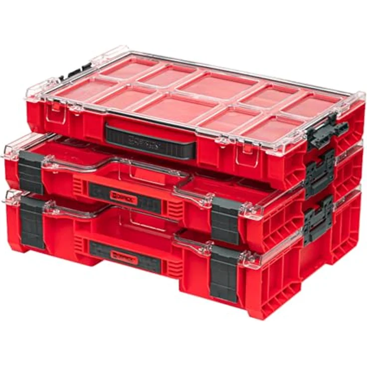 QBRICK System Werkzeugkoffer Qbrick System PRO Organizer 300 RED ULTRA HD stapelbar 452 x 358 x 110 – Bild 4