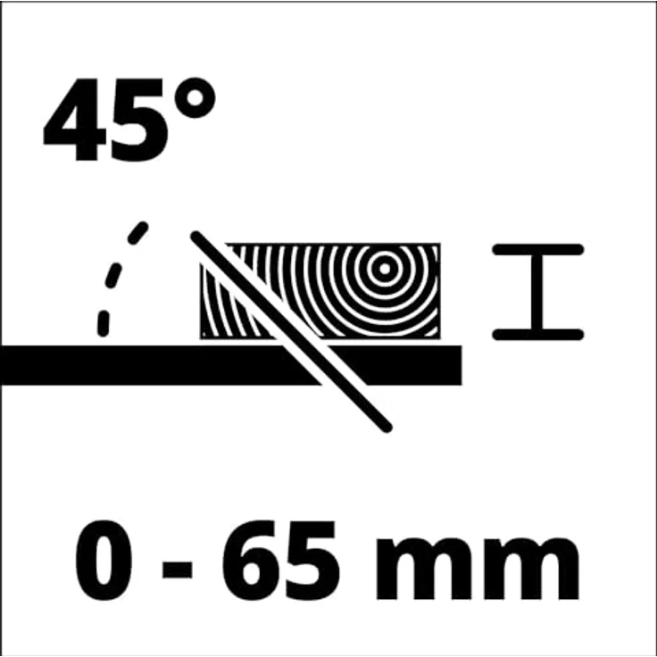 Einhell Tischkreissäge TC-TS 2025-2 U (max. 2.000 Watt, Verstellung für Höhe-Neigung des Präzisionssägeblatts, Parallelanschlag, Winkelanschlag +- 60°, Auflagefläche l.-r.) – Bild 10