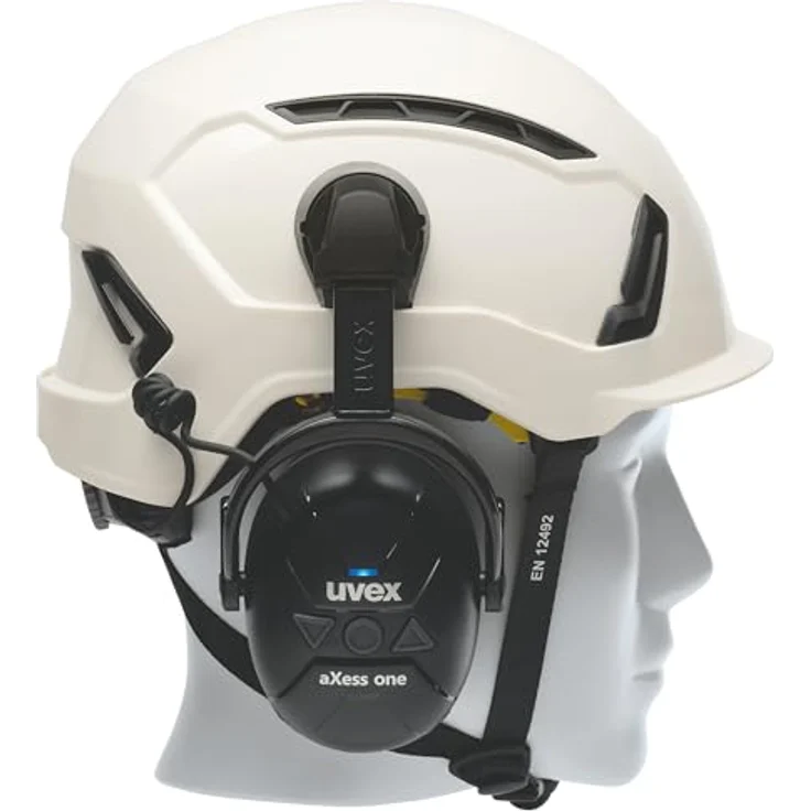 Uvex Safety aXess one, Aktiver Kapselgehörschutz mit RAL-Funktion, schwarz, Größe L, M, S – Bild 4