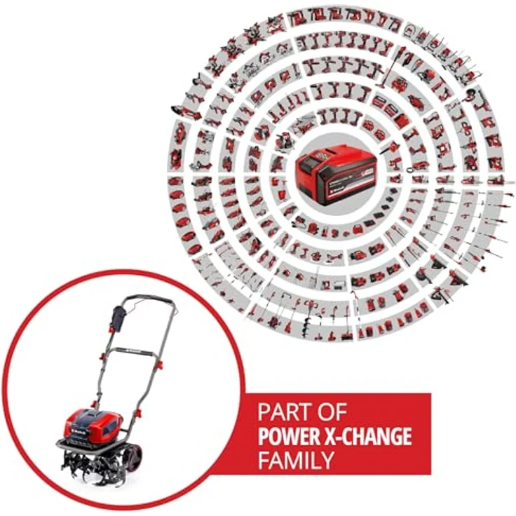 Einhell Akku-Motorhacke GP-CR 36/45 Li E BL- Solo, 45 cm Arbeitsbreite, ohne Akku und Ladegerät – Bild 2