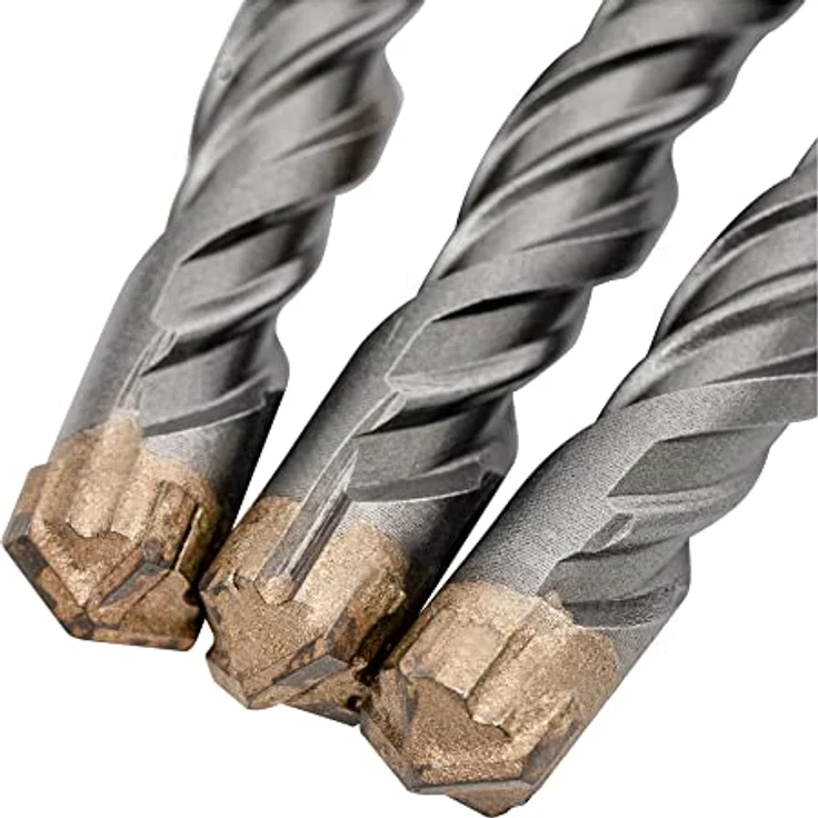 STIER Hammerbohrer Premium, 4-schneidig, Hartmetall Spitze, SDS-plus, präzises und schnelles Bohren, Beton Stein, 12 x 160 mm, 10 Stück, Schwerst Einsatz – Bild 3