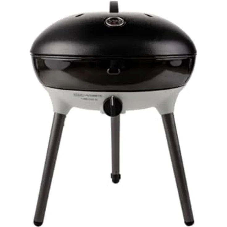 Cadac Carri Chef 50 BBQ/Grill2Braai, tragbarer Gasgrill mit 46 cm Grillfläche, 30 mbar, inkl. Deckel mit Thermometer und Gewürzregal – Bild 6