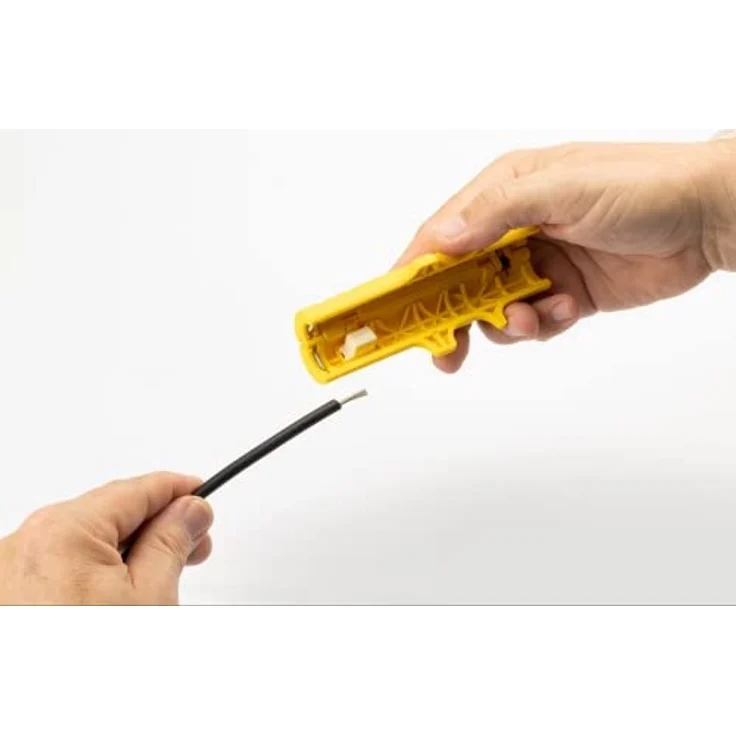 JOKARI Kabelentmanteler PV-Strip für Solar- und Photovoltaikleitungen von 2,5 – 6 mm², zum Abmanteln von Rundkabeln mit drehbarem Längenanschlag, gelb – Bild 2