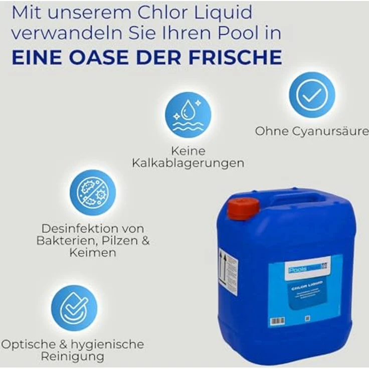 24,5 kg - PoolsBest® Chlor-Flüssig (Flüssigchlorbleichlauge) – Bild 6