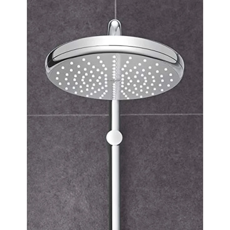Grohe, Duschbrause, Kopfbrause Tempesta 210 d= 210mm chrom mit 1 Strahlart Rain und 21 l/min – Bild 5