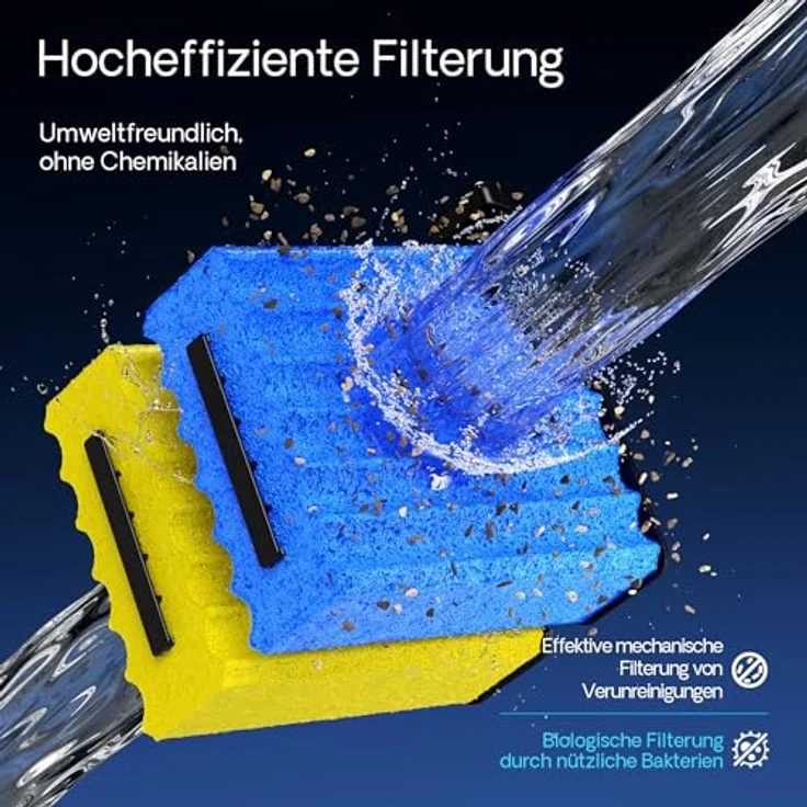 SunSun CBF-200A Bioteichfilter, 1 Kammer-System für Koi Teich, 6.000 l/h, inkl. Filtermaterial, einfache Wartung und Überwachung – Bild 4