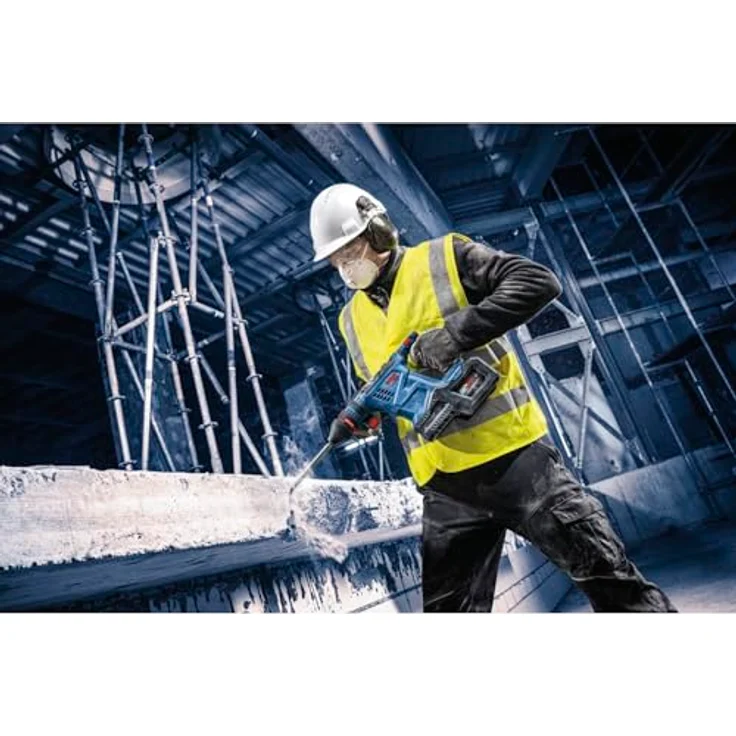 Bosch Akku-Bohrhammer EXBH18V-32F, leistungsstark mit BITURBO BRUSHLESS-Technologie und Vibration Control, kabellos, XL-BOXX – Bild 6