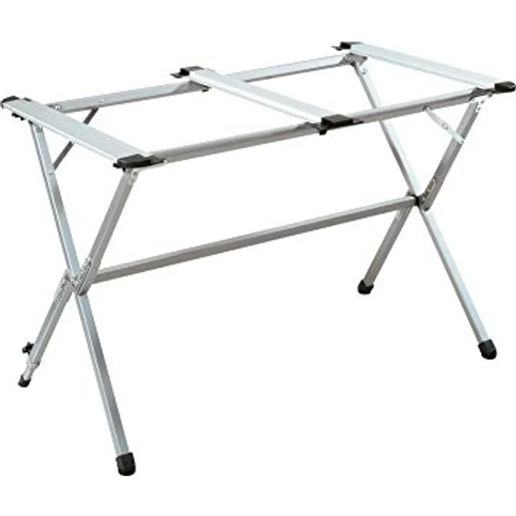 BERGER Campingtisch mit rollbarer Tischplatte - Klapptisch Höhenverstellbar Klappbar | Gartentisch, Esstisch, Balkon, Garten, Terrasse (Bambus) – Bild 4