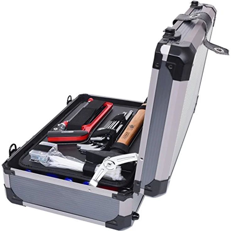 KS Tools Werkzeugkoffer (165 St), 3/8" UniversalSatz, 165-teilig, mit ERGOTORQUE Werkzeugen und Aluminium Wasserwaage – Bild 5