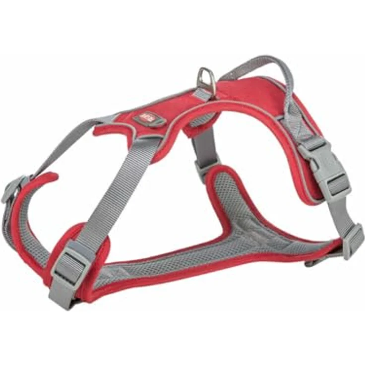 Trixie Active, Premium-Hundegeschirr, Rot, Größe L, Maße 27 x 38 x 6 cm – Bild 1