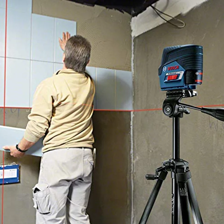 Bosch Professional 12V System Linienlaser GCL 2-50 C (1x Akku 12V + Ladegerät, roter Laser, Innenbereich, mit App-Funktion, Halterung, Klammer, Arbeitsbereich: bis 20 m, in L-BOXX) – Bild 7
