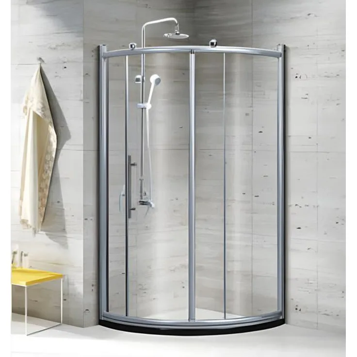 AEA Duschkabine 90x90 cm, elegante Eckdusche mit Duschabtrennung aus robustem Glas