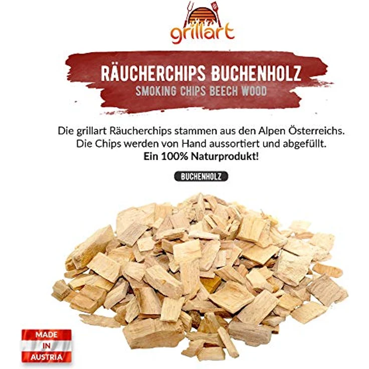 grillart Räucherchips Buche 750g – Bild 3