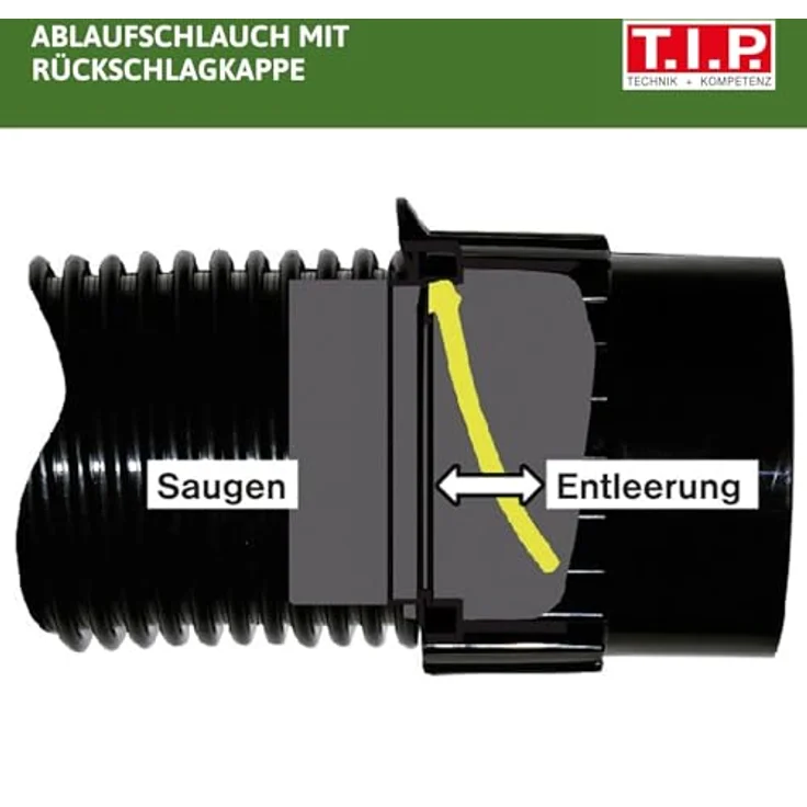 T.I.P. TSS 1600 K Teichschlammsauger-Poolsauger, schwarz – Bild 5